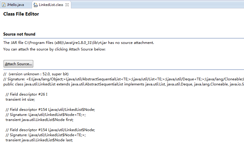 eclipse open declaration