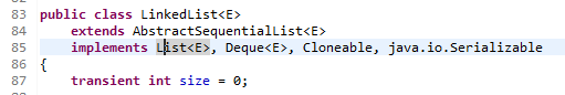 linkedlist definition in JDK8