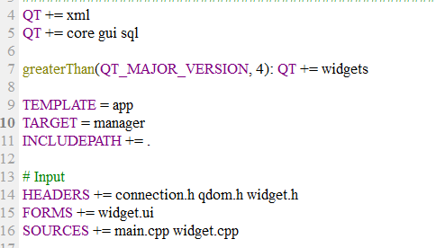 pro文件中添加了QT += xml