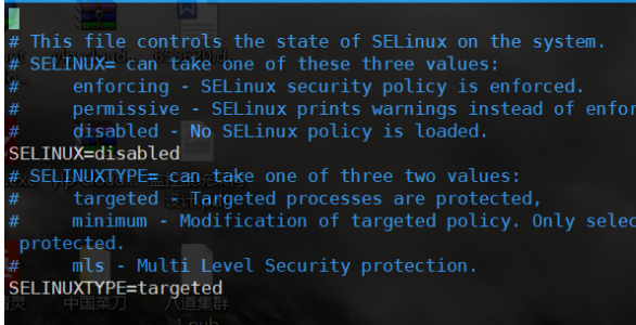 selinux关闭的